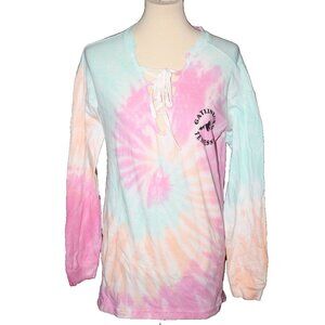 Gatlinburg Tennessee Women's XS X-Small Long Sleeve Tee T-Shirt Tie Dye NEW NWT